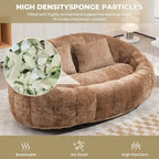 Chaise longue double en chenille, modèle Coffee Modern 59