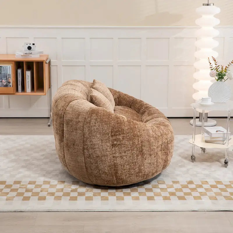Chaise longue double en chenille, modèle Coffee Modern 59