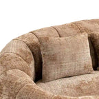Chaise longue double en chenille, modèle Coffee Modern 59