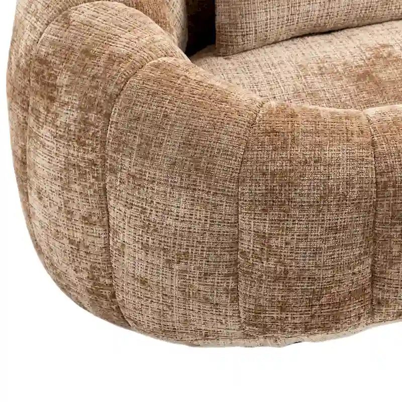 Chaise longue double en chenille, modèle Coffee Modern 59