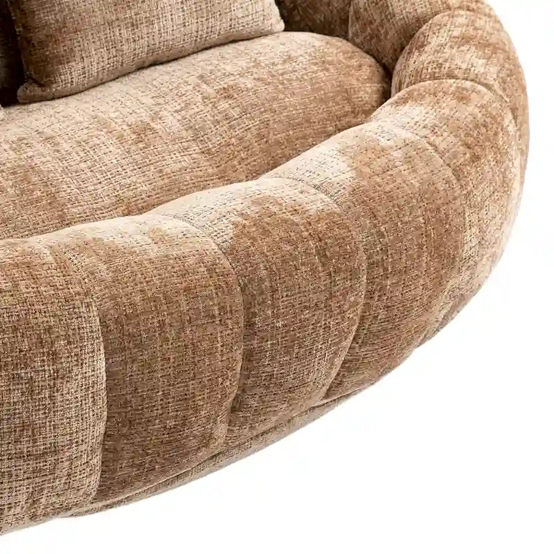 Chaise longue double en chenille, modèle Coffee Modern 59