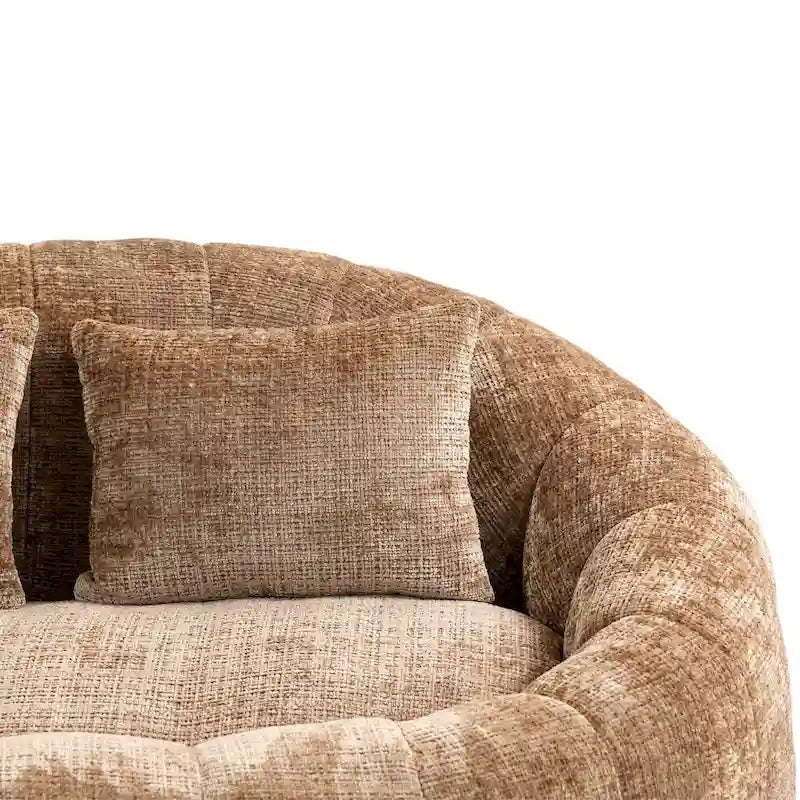 Chaise longue double en chenille, modèle Coffee Modern 59