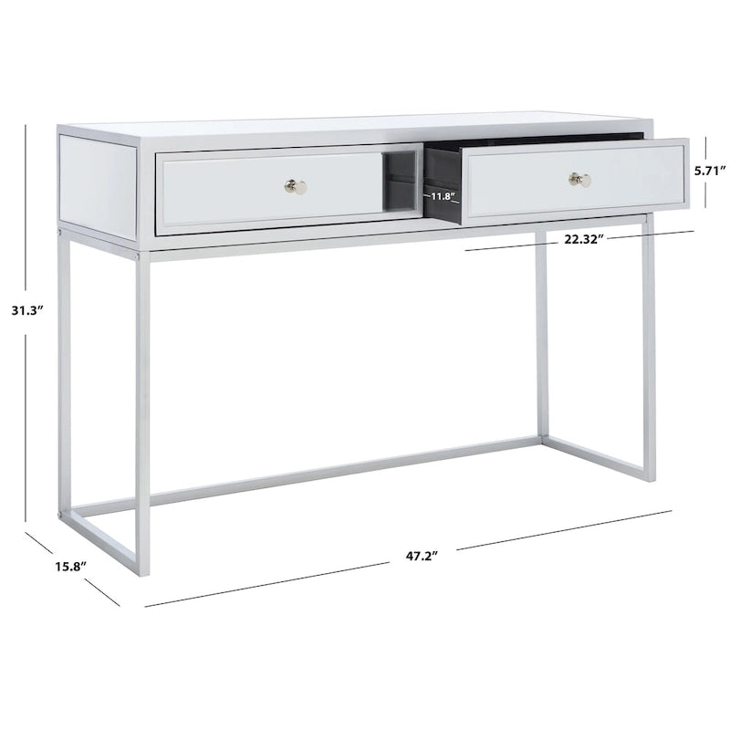 Bureau Ethyle à 2 tiroirs et miroir