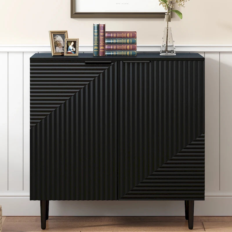 Mirod – Meuble d'appoint minimaliste moderne avec étagères réglables pour un rangement élégant et polyvalent