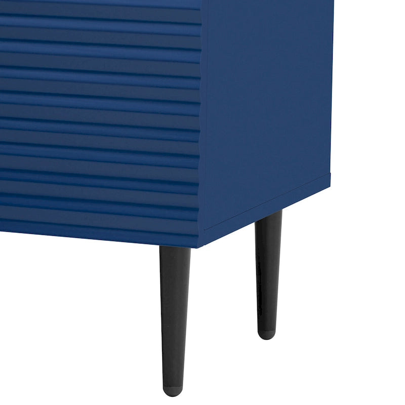 Mirod – Meuble d'appoint minimaliste moderne avec étagères réglables pour un rangement élégant et polyvalent