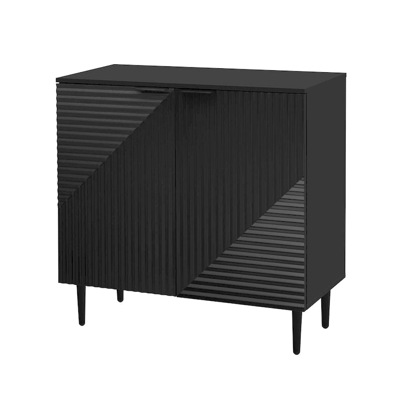 Mirod – Meuble d'appoint minimaliste moderne avec étagères réglables pour un rangement élégant et polyvalent