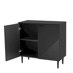 Mirod – Meuble d'appoint minimaliste moderne avec étagères réglables pour un rangement élégant et polyvalent