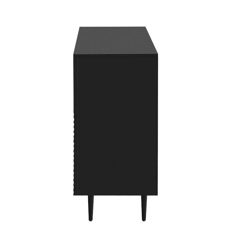 Mirod – Meuble d'appoint minimaliste moderne avec étagères réglables pour un rangement élégant et polyvalent