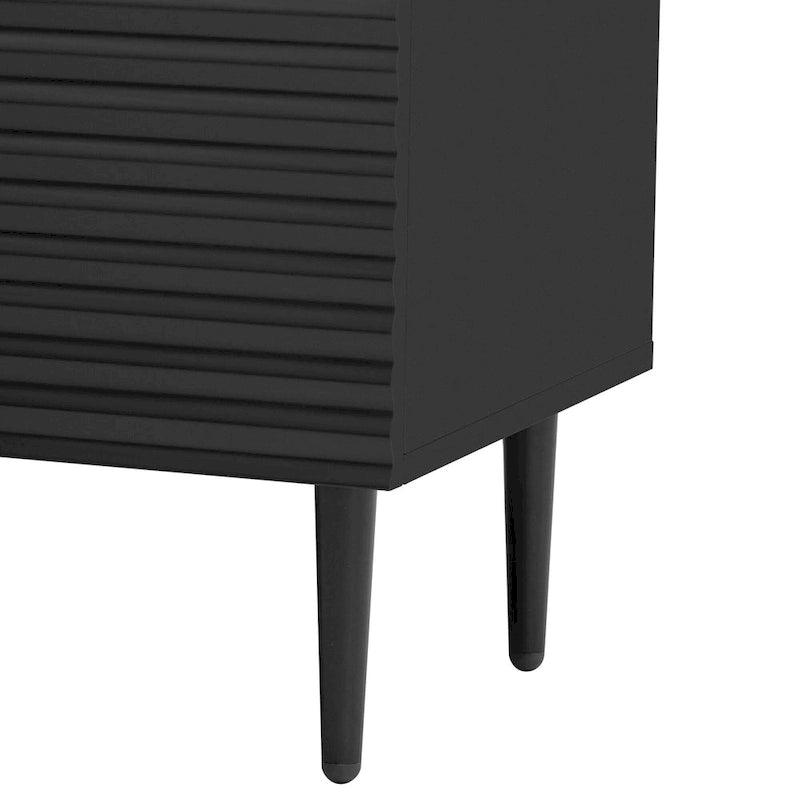 Mirod – Meuble d'appoint minimaliste moderne avec étagères réglables pour un rangement élégant et polyvalent