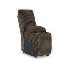 Canapé d'angle inclinable 6 places marron haut de gamme avec méridienne - 147L x 134P x 41H