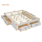 Table basse Ming de Pékin en bois recyclé, petite, 140 cm de long, finition blanchie patinée