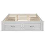 Table basse Ming de Pékin en bois recyclé, petite, 140 cm de long, finition blanchie patinée