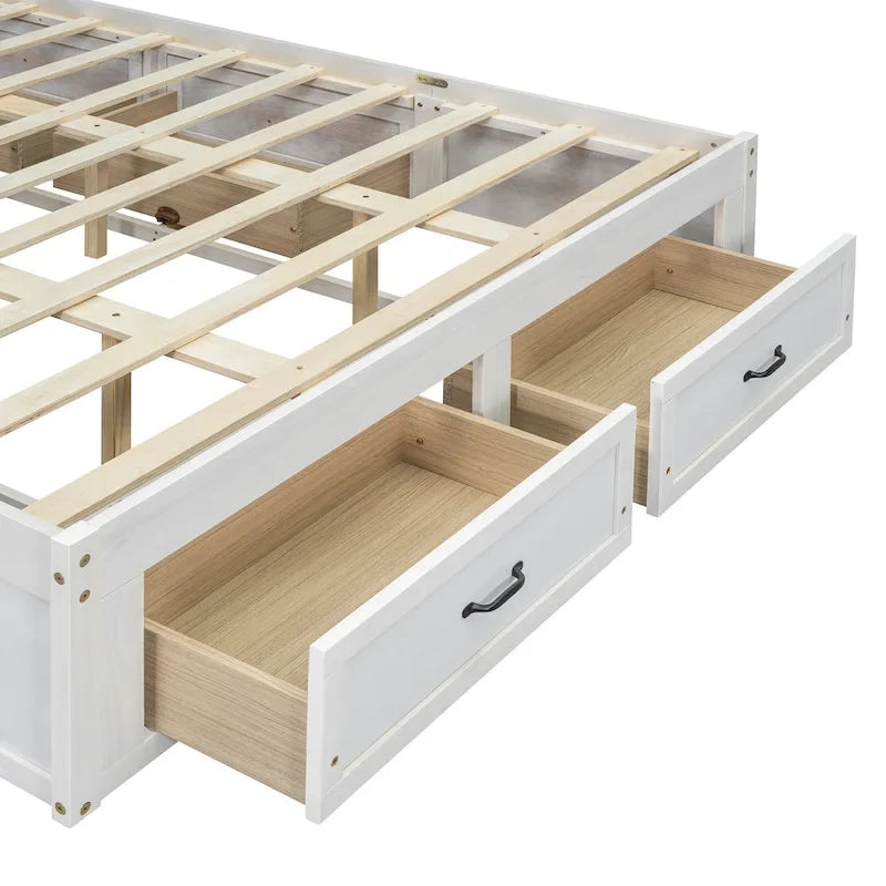 Table basse Ming de Pékin en bois recyclé, petite, 140 cm de long, finition blanchie patinée