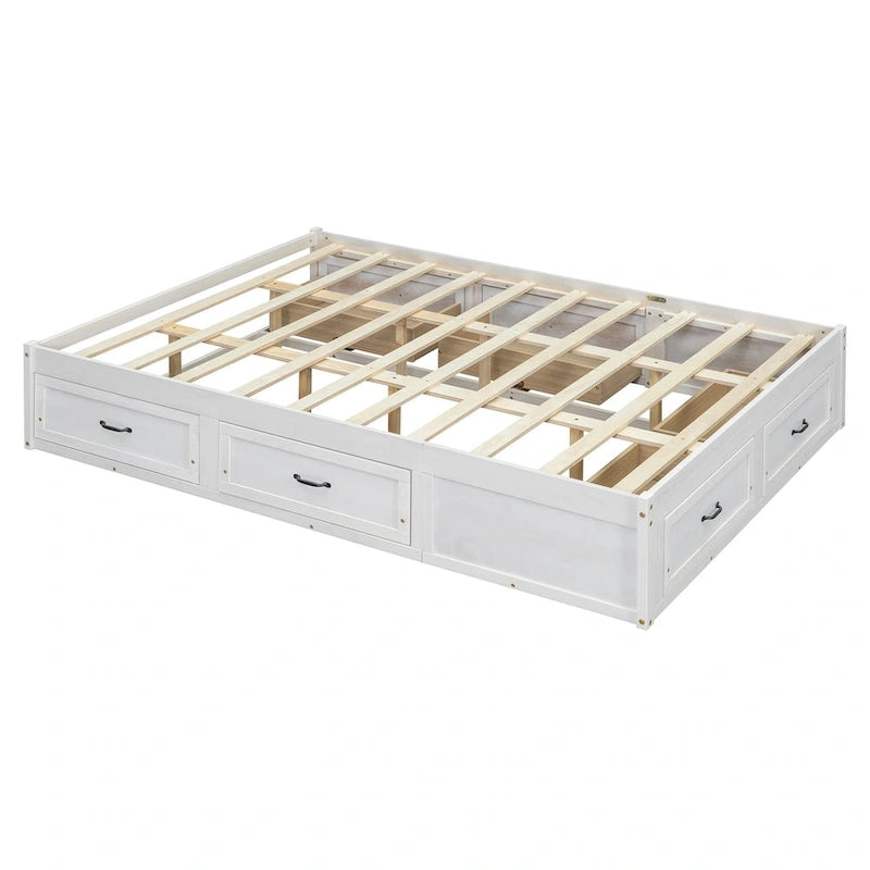 Table basse Ming de Pékin en bois recyclé, petite, 140 cm de long, finition blanchie patinée