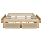 Table basse Ming de Pékin en bois recyclé, petite, 140 cm de long, finition blanchie patinée