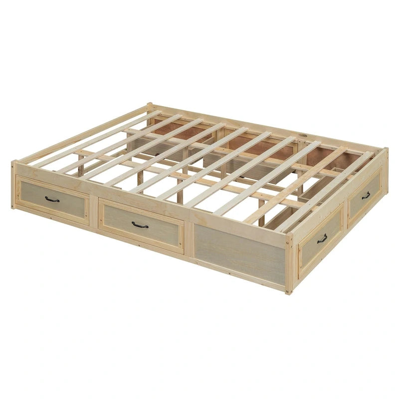 Table basse Ming de Pékin en bois recyclé, petite, 140 cm de long, finition blanchie patinée