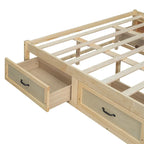 Table basse Ming de Pékin en bois recyclé, petite, 140 cm de long, finition blanchie patinée