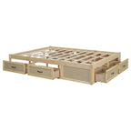 Table basse Ming de Pékin en bois recyclé, petite, 140 cm de long, finition blanchie patinée
