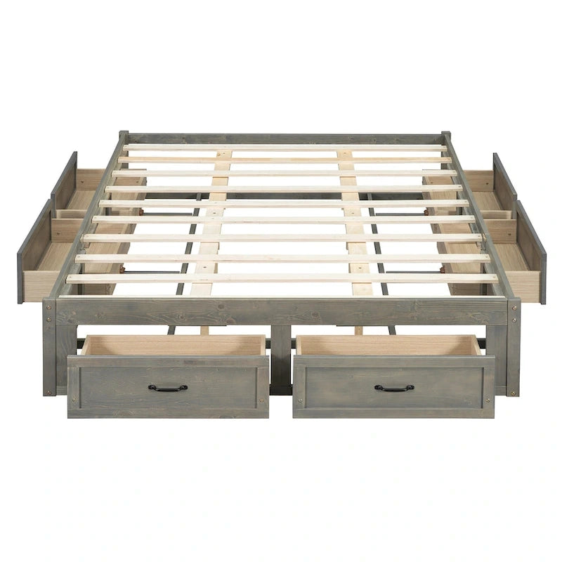 Table basse Ming de Pékin en bois recyclé, petite, 140 cm de long, finition blanchie patinée