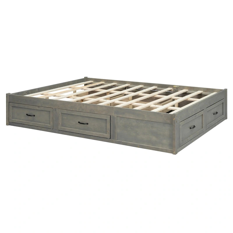 Table basse Ming de Pékin en bois recyclé, petite, 140 cm de long, finition blanchie patinée