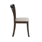 Chaises de salle à manger en bois avec dossier en X (2 pièces)