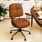 Chaise de bureau à domicile Fauteuil de travail rembourré en Leathaire - Voir les détails