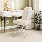 Chaise de bureau à domicile Fauteuil de travail rembourré en Leathaire - Voir les détails