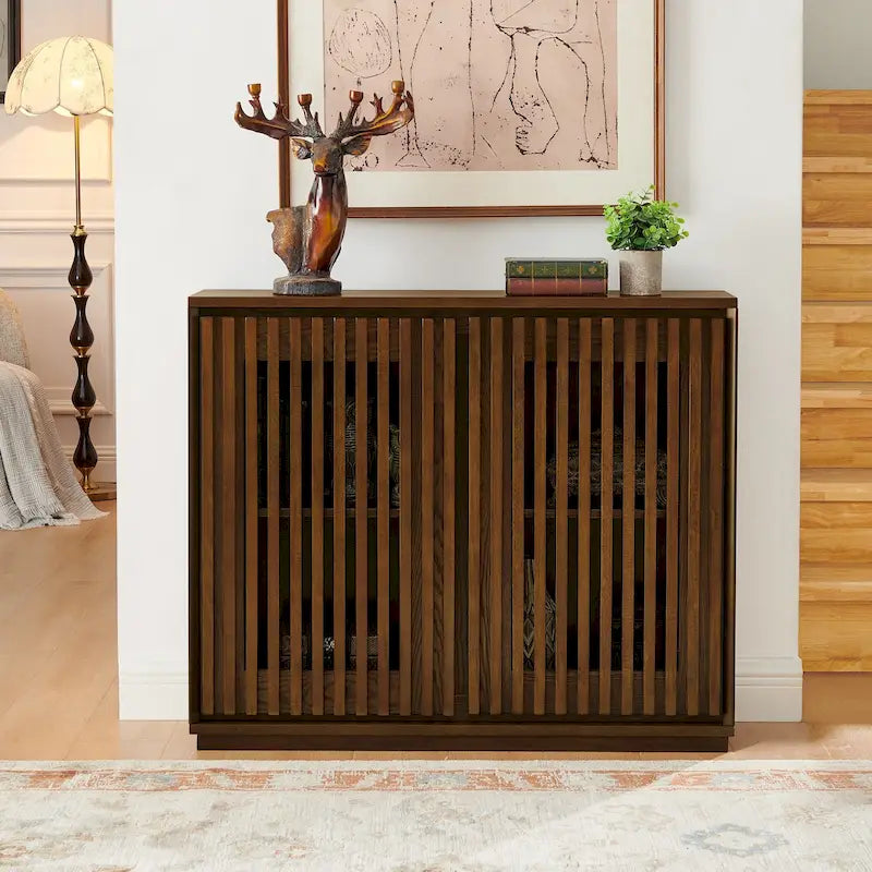 Table d'appoint Isanti marron clair/blanc - 23,13 larg. x 23,13 prof. x 22,63 haut.