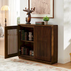 Table d'appoint Isanti marron clair/blanc - 23,13 larg. x 23,13 prof. x 22,63 haut.
