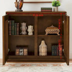 Table d'appoint Isanti marron clair/blanc - 23,13 larg. x 23,13 prof. x 22,63 haut.