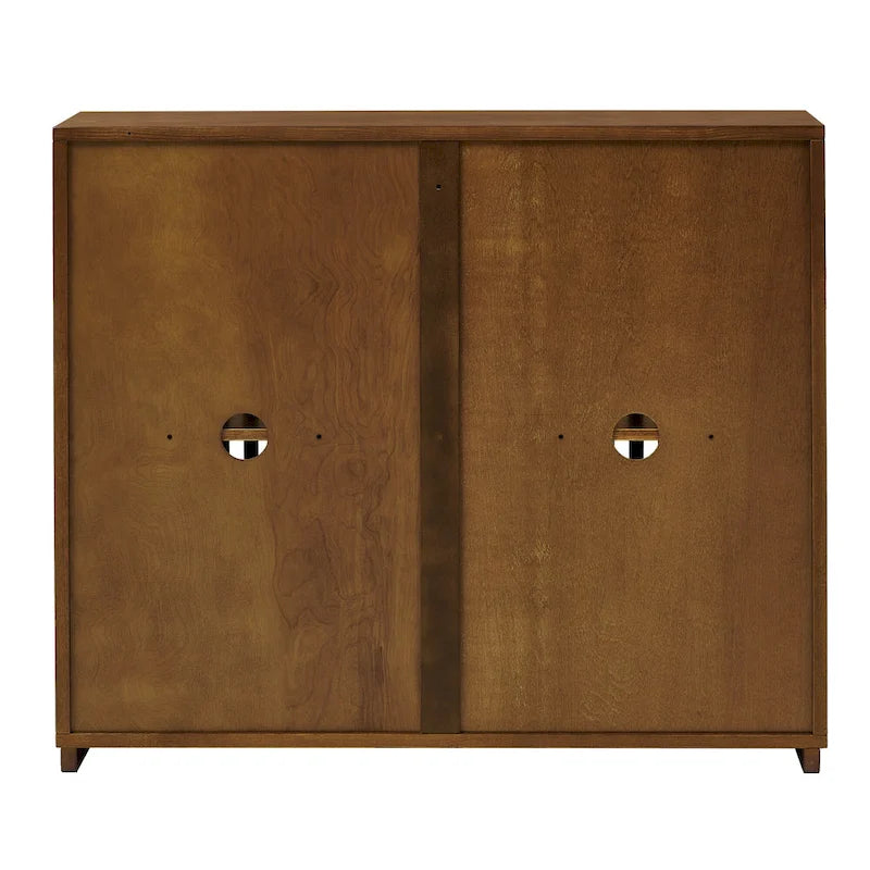 Table d'appoint Isanti marron clair/blanc - 23,13 larg. x 23,13 prof. x 22,63 haut.