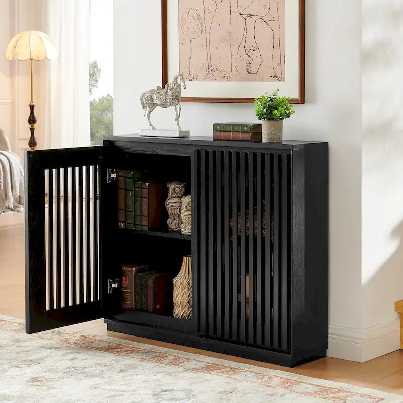 Table d'appoint Isanti marron clair/blanc - 23,13 larg. x 23,13 prof. x 22,63 haut.