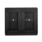 Table d'appoint Isanti marron clair/blanc - 23,13 larg. x 23,13 prof. x 22,63 haut.