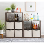 Meuble de rangement quatre cubes - 30 - Gris