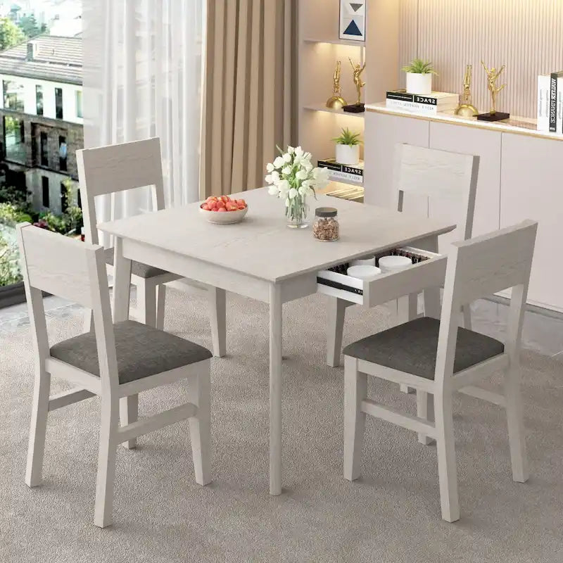 Table à manger carrée en bois