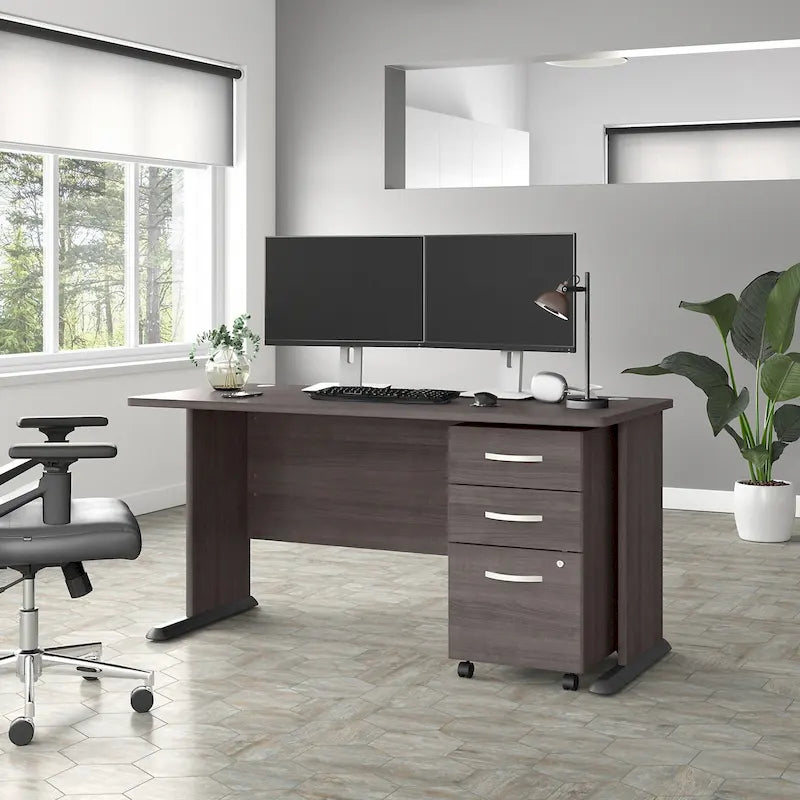Bureau informatique Studio A 60W avec tiroirs