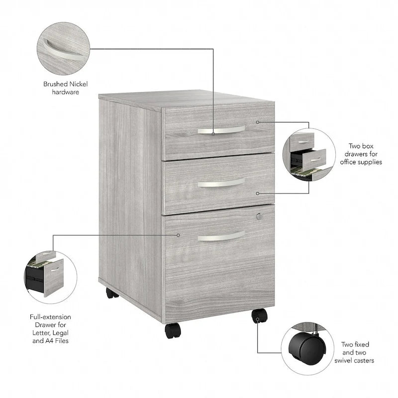 Bureau informatique Studio A 60W avec tiroirs