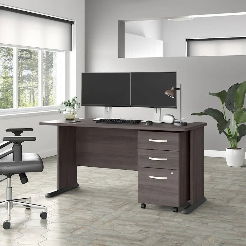 Bureau informatique Studio A 60W avec tiroirs