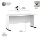 Bureau informatique Studio A 60W avec tiroirs