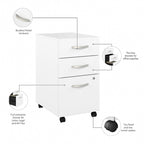 Bureau informatique Studio A 60W avec tiroirs