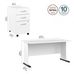 Bureau informatique Studio A 60W avec tiroirs