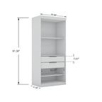 Penderie de coin moderne Mulberry 3.0 (2 éléments)