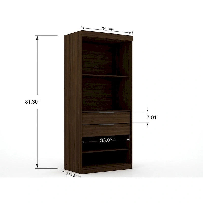 Penderie de coin moderne Mulberry 3.0 (2 éléments)