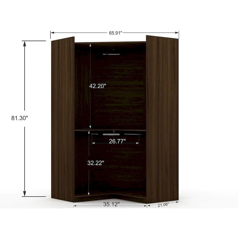 Penderie de coin moderne Mulberry 3.0 (2 éléments)
