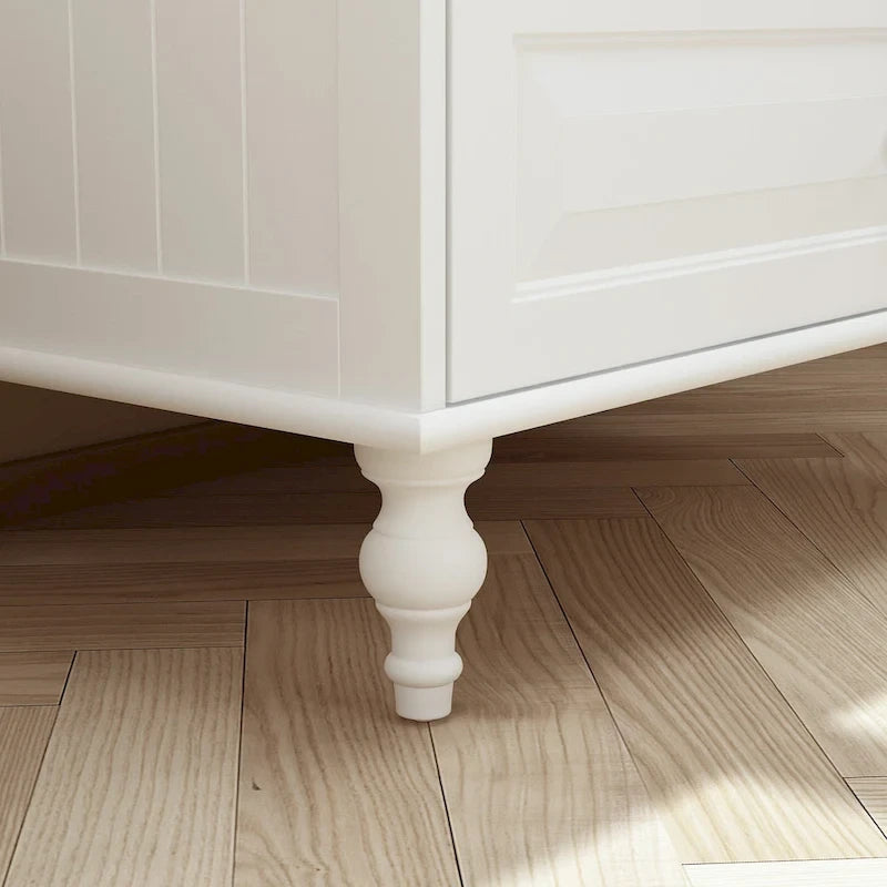 Armoires penderies blanches laquées de 180 cm de haut avec portes miroir
