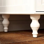 Armoires penderies blanches laquées de 180 cm de haut avec portes miroir