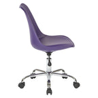 Chaise de bureau Emerson pneumatique avec piètement chromé