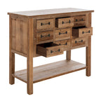 Commode Neppie en chêne naturel à 9 tiroirs