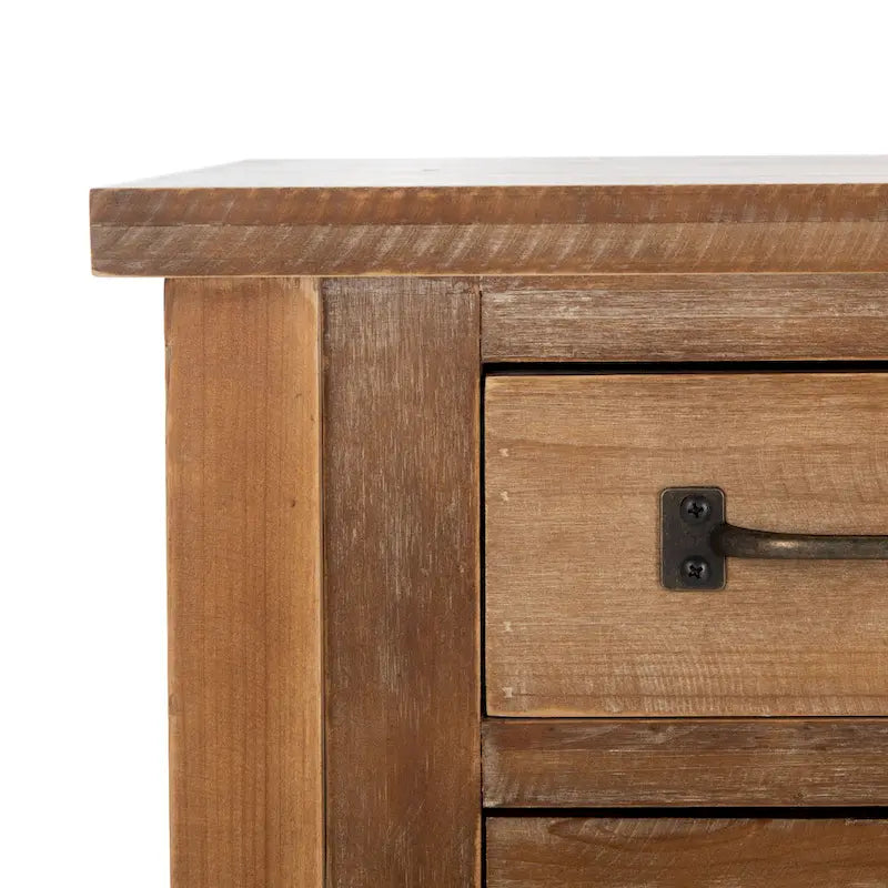 Commode Neppie en chêne naturel à 9 tiroirs