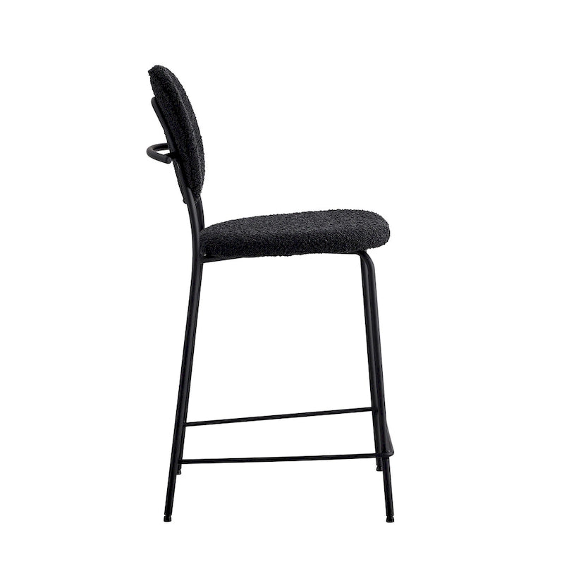 Tabourets de bar Carley Boucle (2 pièces)